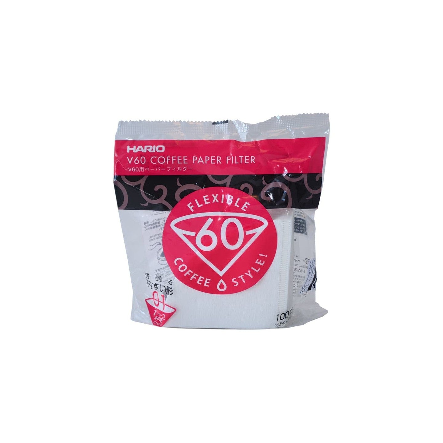 hario papierfilter 01 (1-2 tassen) für v60 - 100er packung