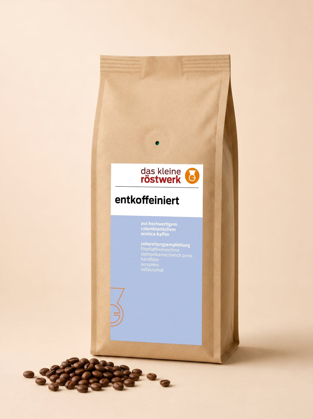 entkoffeiniert – Studio-Packshot
