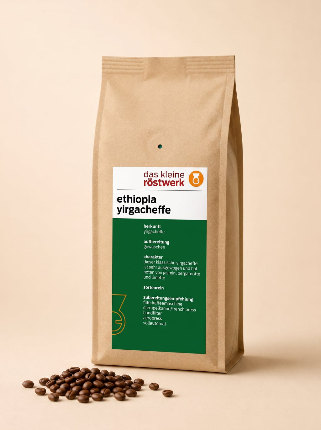 ethiopia yirgacheffe – Studio-Packshot