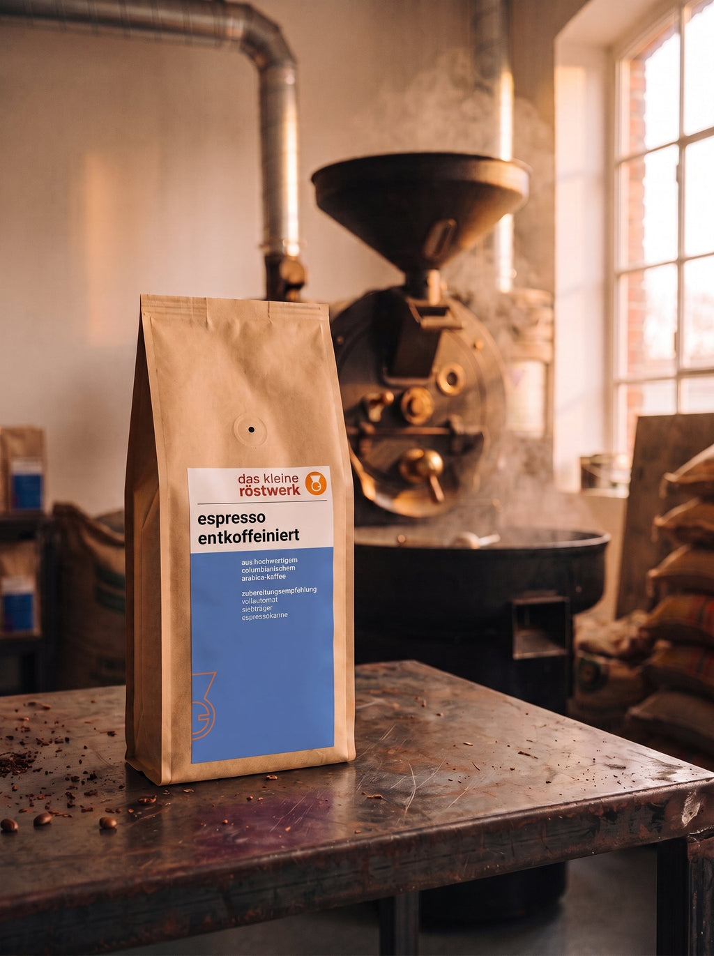 espresso entkoffeiniert – in der Rösterei