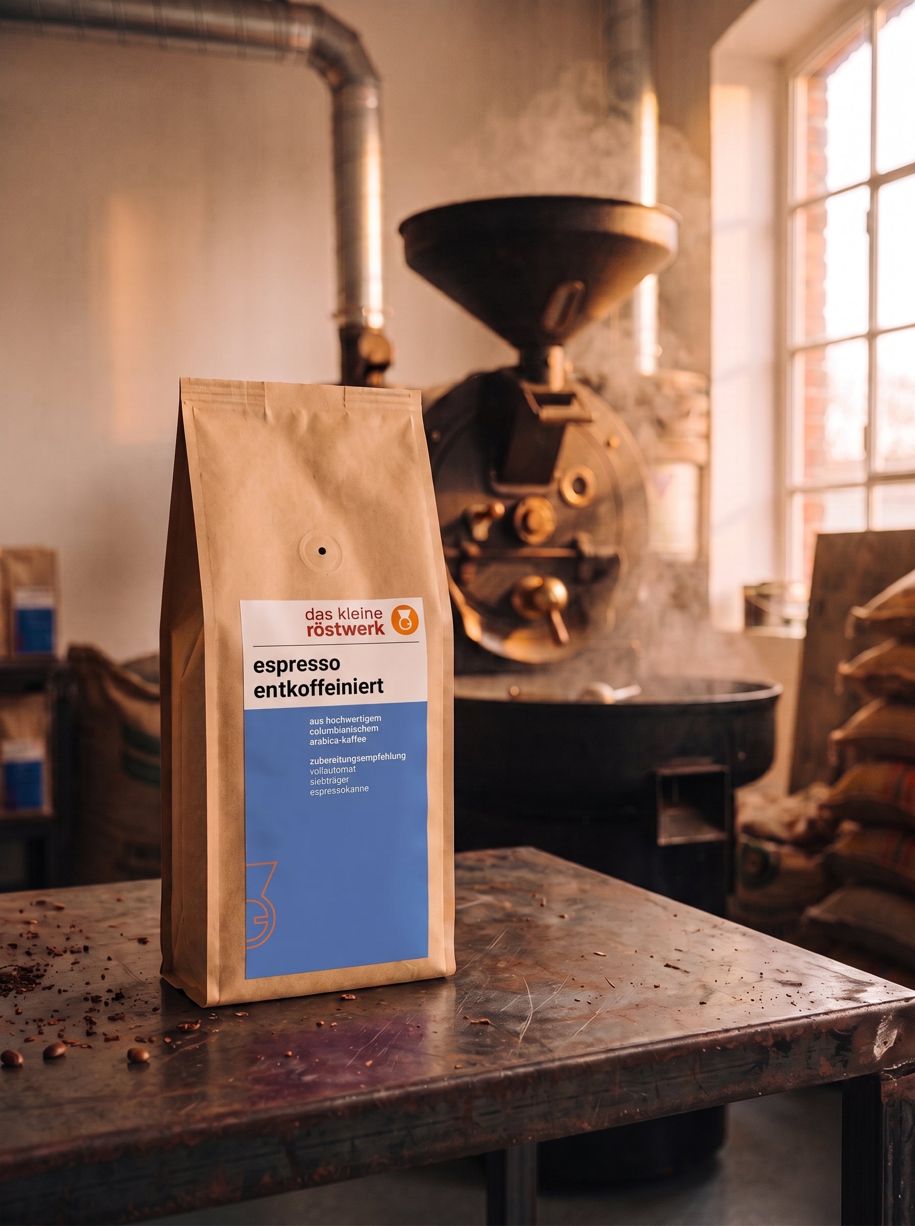 espresso entkoffeiniert – in der Rösterei