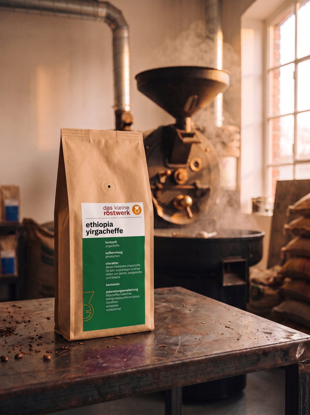 ethiopia yirgacheffe – in der Rösterei
