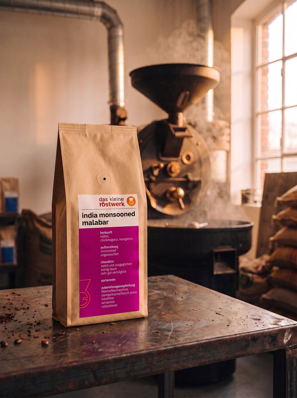india monsooned malabar – in der Rösterei