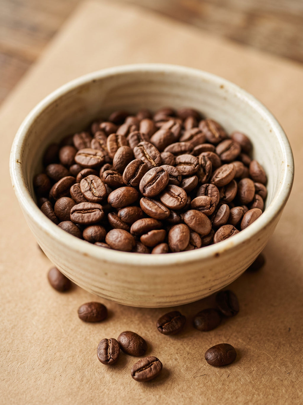 cafe creme – Bohnen-Makro