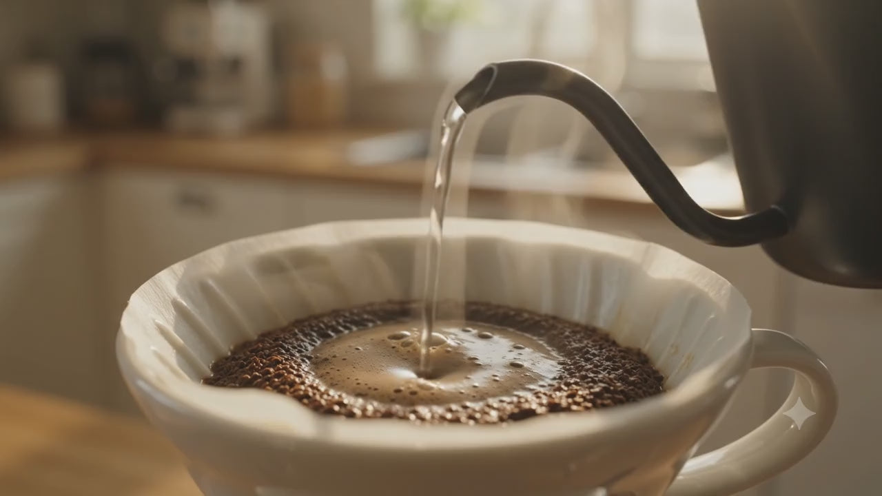 Pour-Over im Morgenlicht