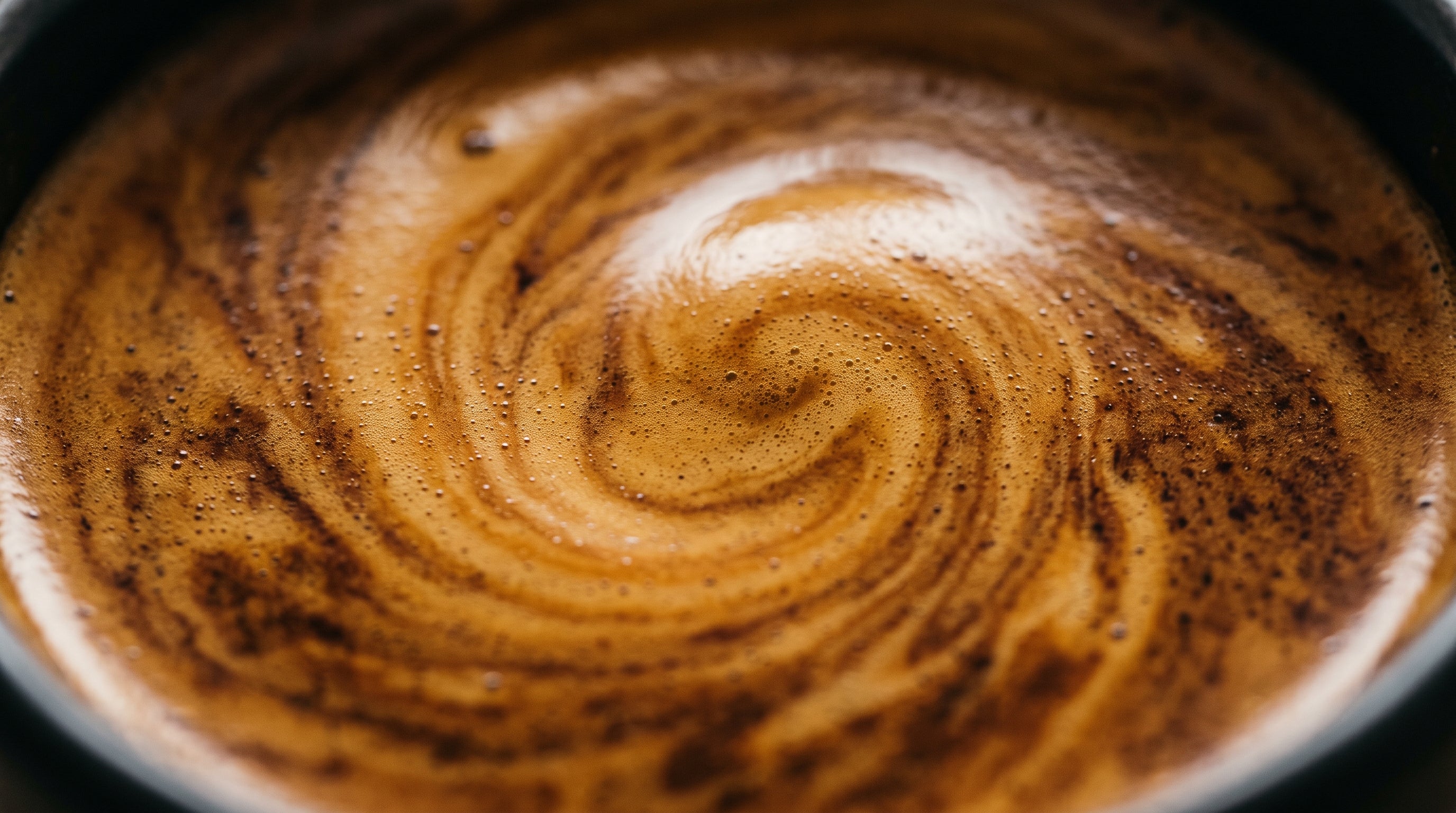 Espresso-Crema Makroaufnahme