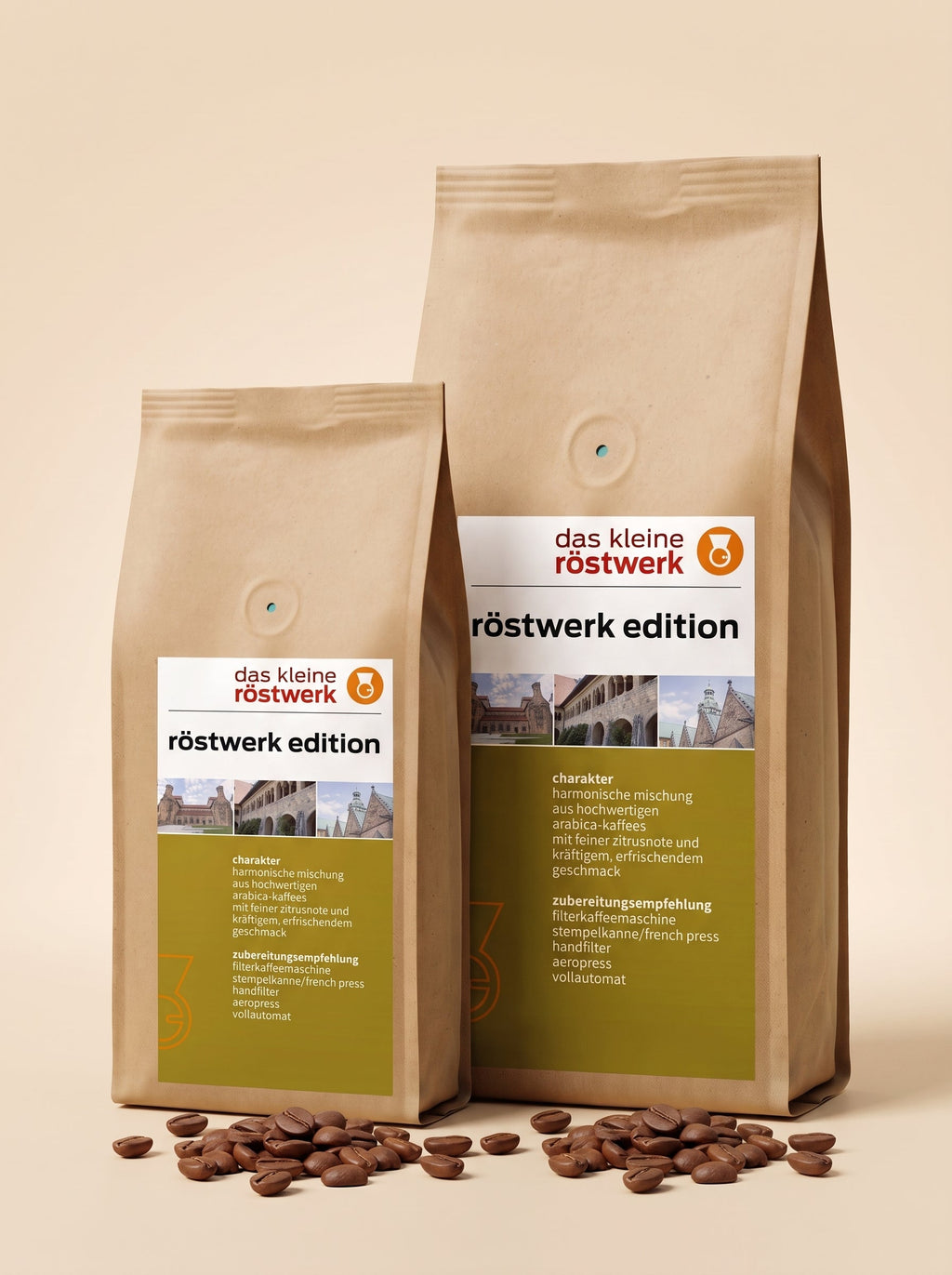 röstwerk edition – Größenvergleich 250 g / 500 g